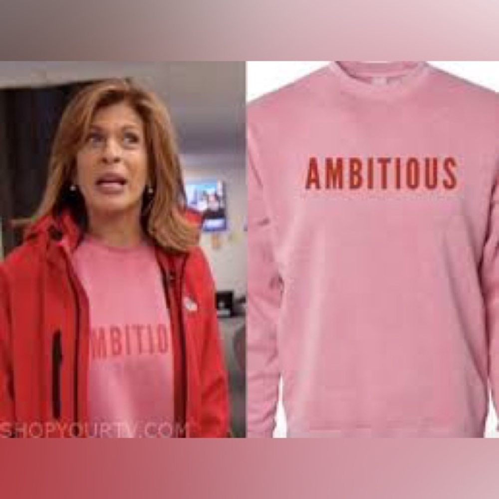 Pink “Ambitious” Sweatshirt